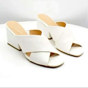 White Block Sandal